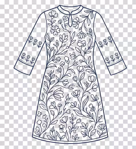 Jaipur printed cotton slitted A-line Kurti LET101